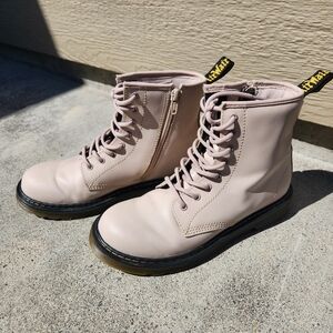 Taupe Dr. Martens Boots